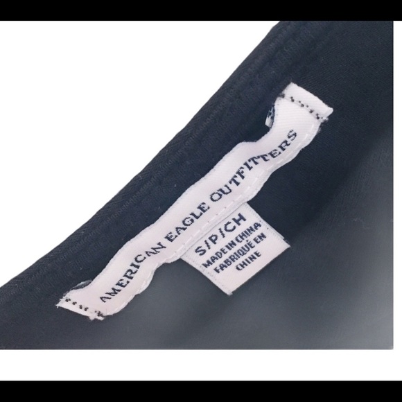 AMERICAN EAGLE OUTFITTERS Swing Dress With Cold Shoulder Detail Black Size Small - Picture 12 of 13